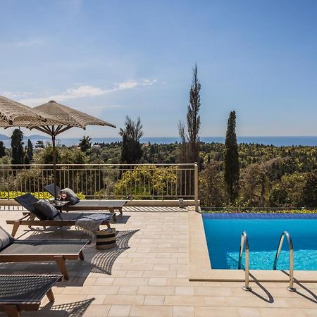 Luxury Villa Karmaniolos Fiskardo Kefalonia エクステリア 写真