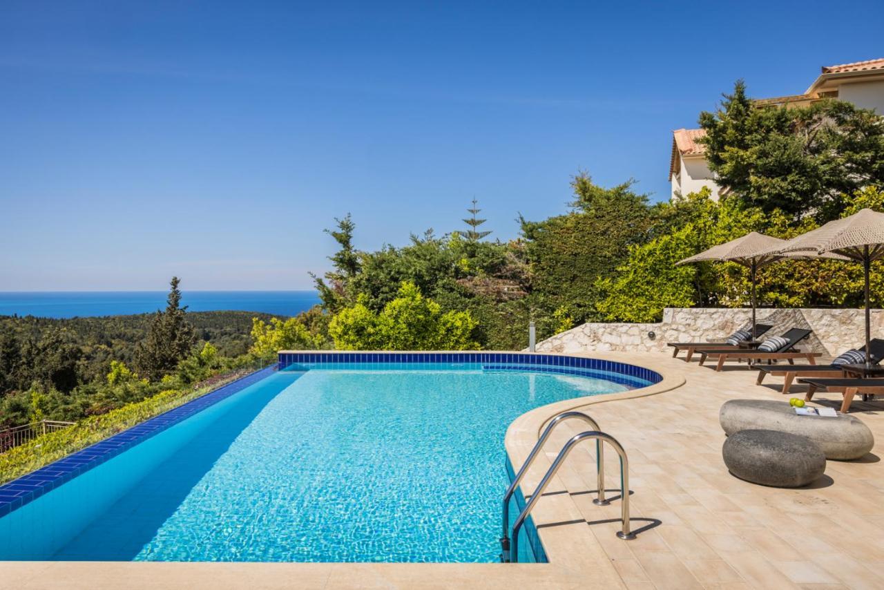Luxury Villa Karmaniolos Fiskardo Kefalonia エクステリア 写真