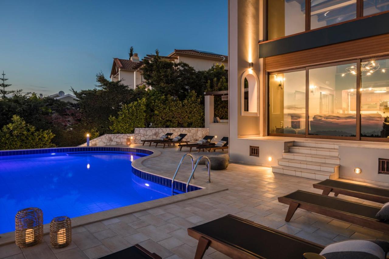 Luxury Villa Karmaniolos Fiskardo Kefalonia エクステリア 写真